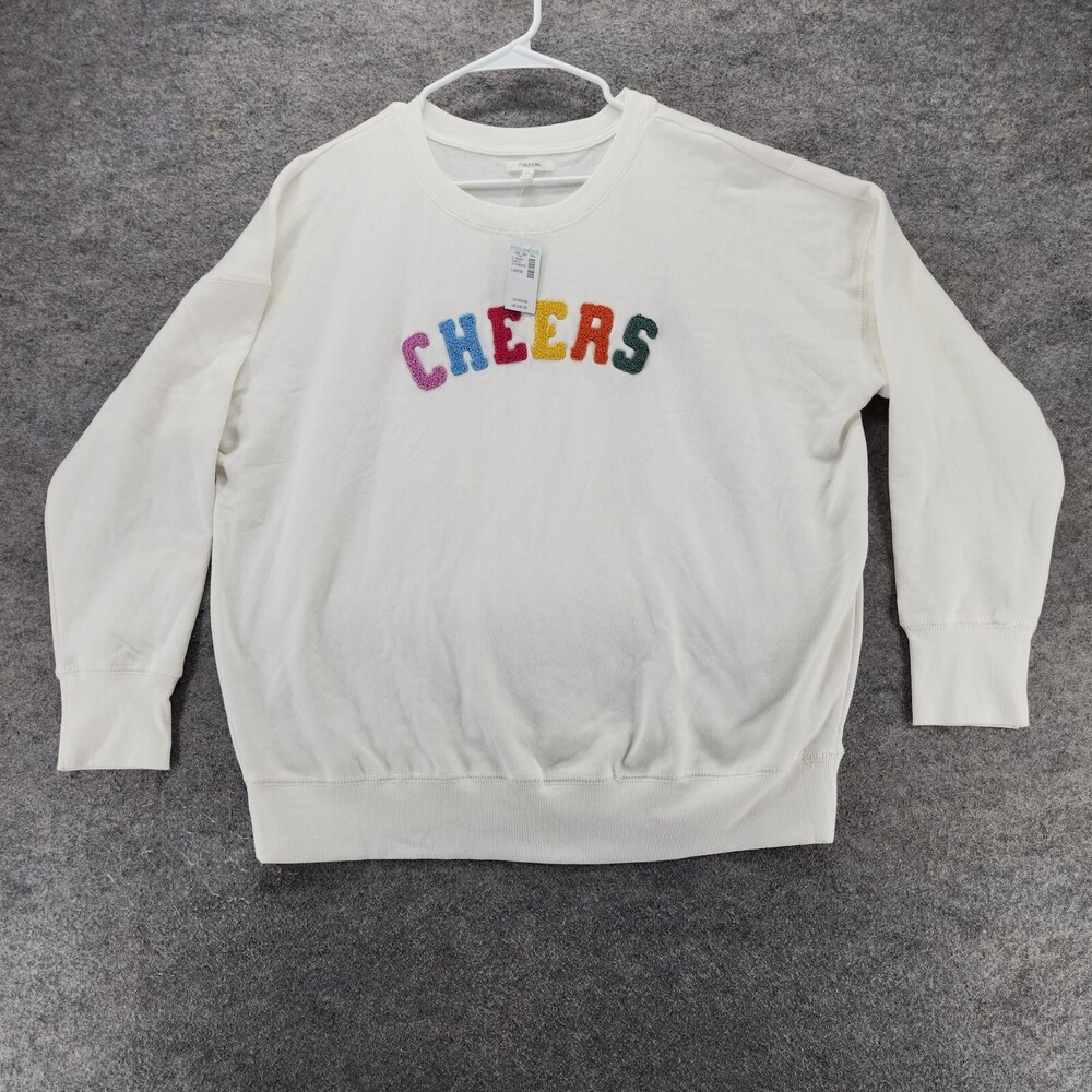 Maurices Sweatshirt Womens Large Long Sleeve Shirt Cheers
